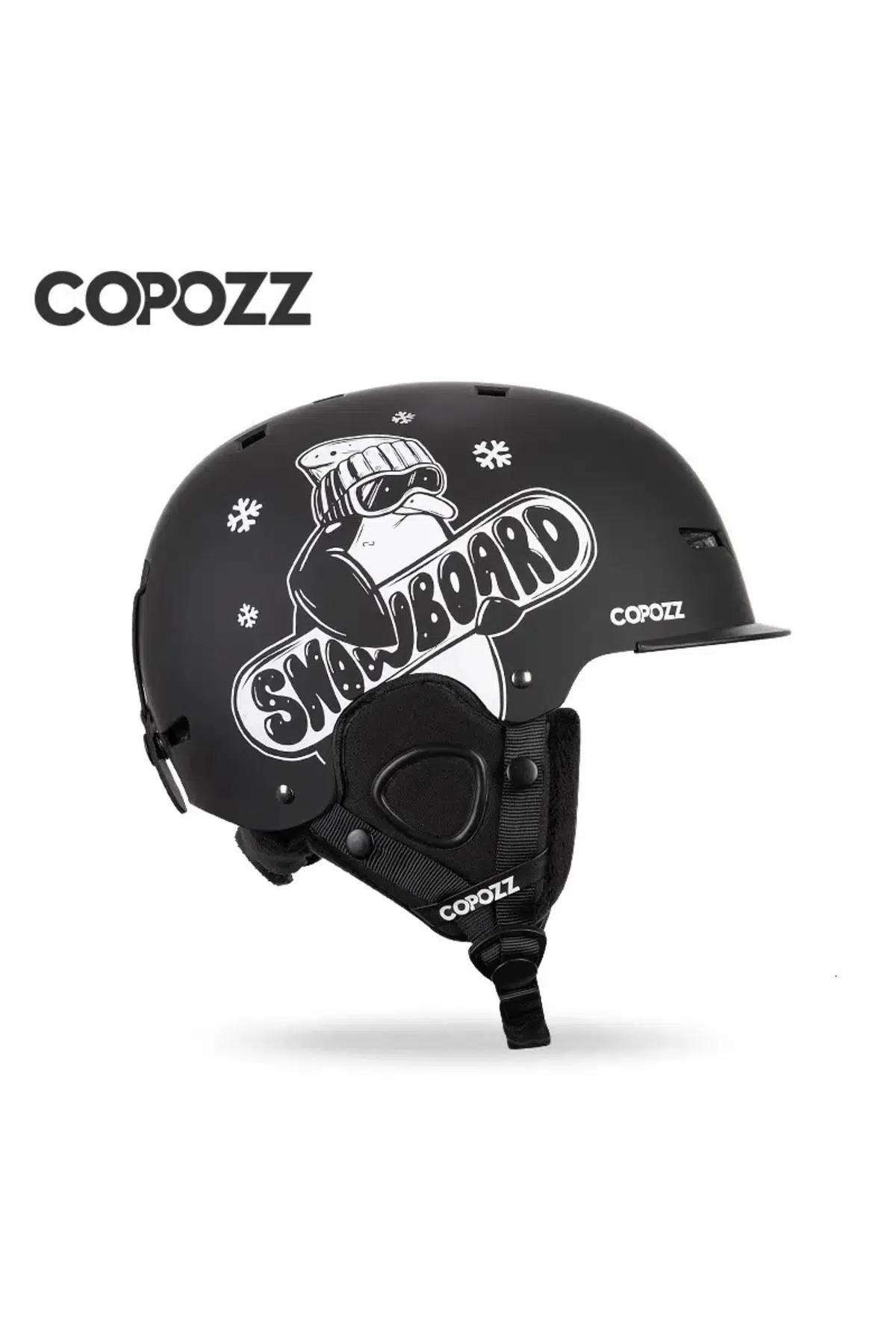 COPOZZ Unisex Kayak Kaskı Yetişkinler ve Çocuklar için Yarı Kapalı Anti-Darbe Snowboard İçin L Beden