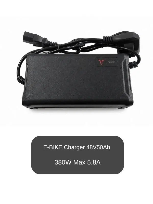 E-Bike Charger 48V50Ah 380W Elektrikli Bisiklet Akü Şarj Cihazı Devre Kesicili