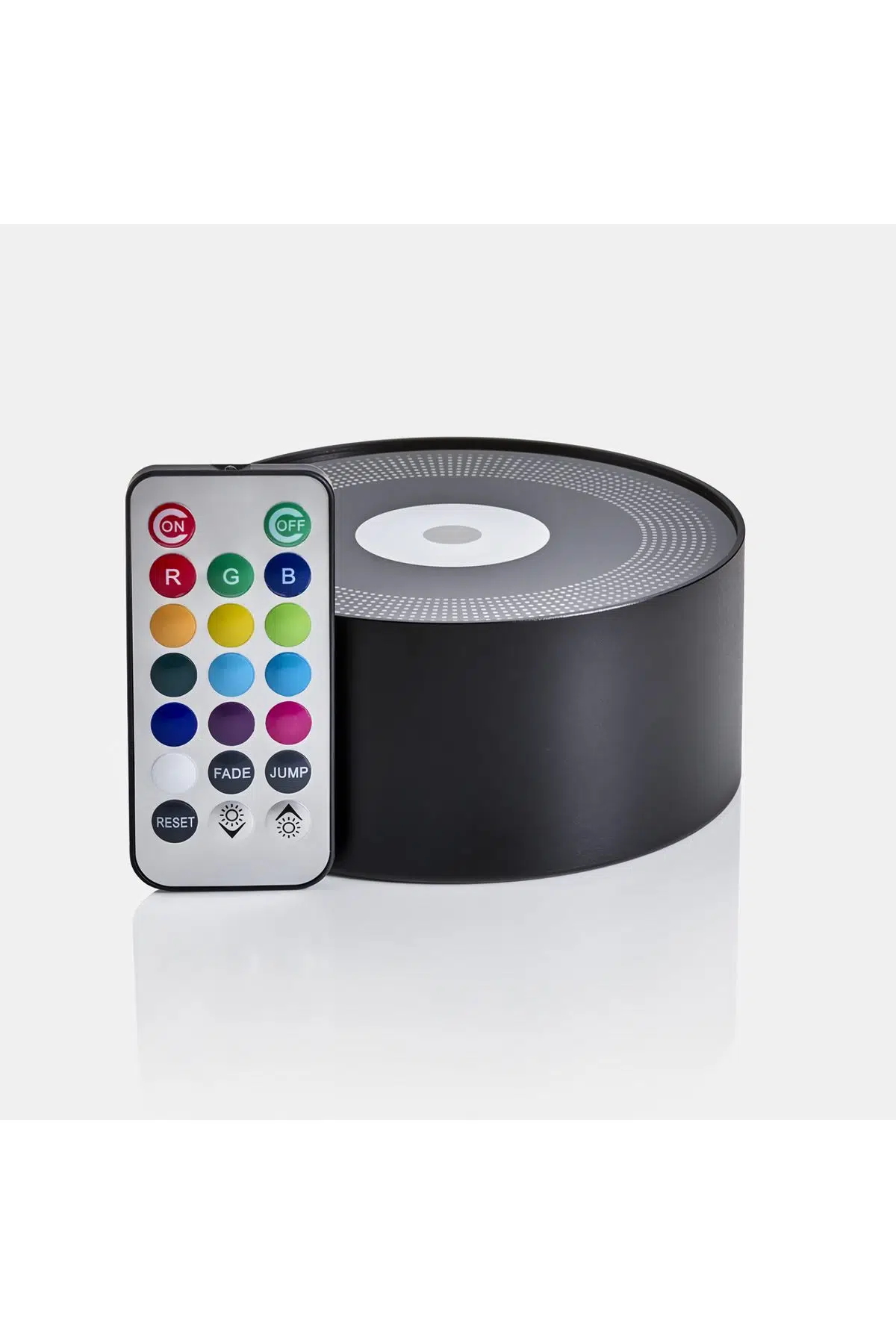 F703 Uzaktan Kumandalı LED Merkez Işık 120 mm. RGB Vazo Akvaryum Ödül Ürün Sergilemek İçin