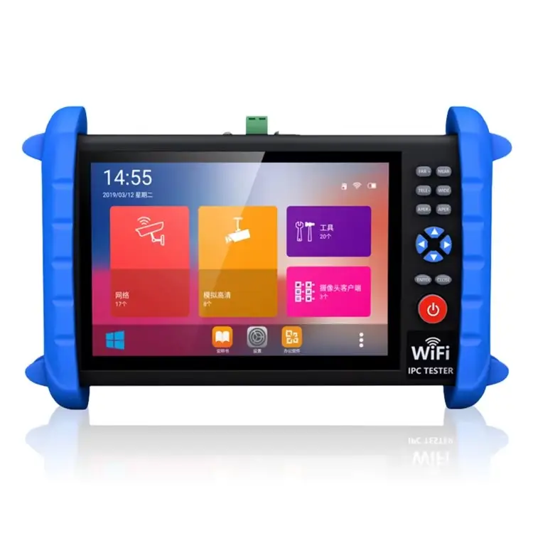 TI-9300X 12MP Dokunmatik CCTV Kamera Test Cihazı | 7" Ekran | IP &amp; CVBS Kamera Test | H.265 4K WiFi