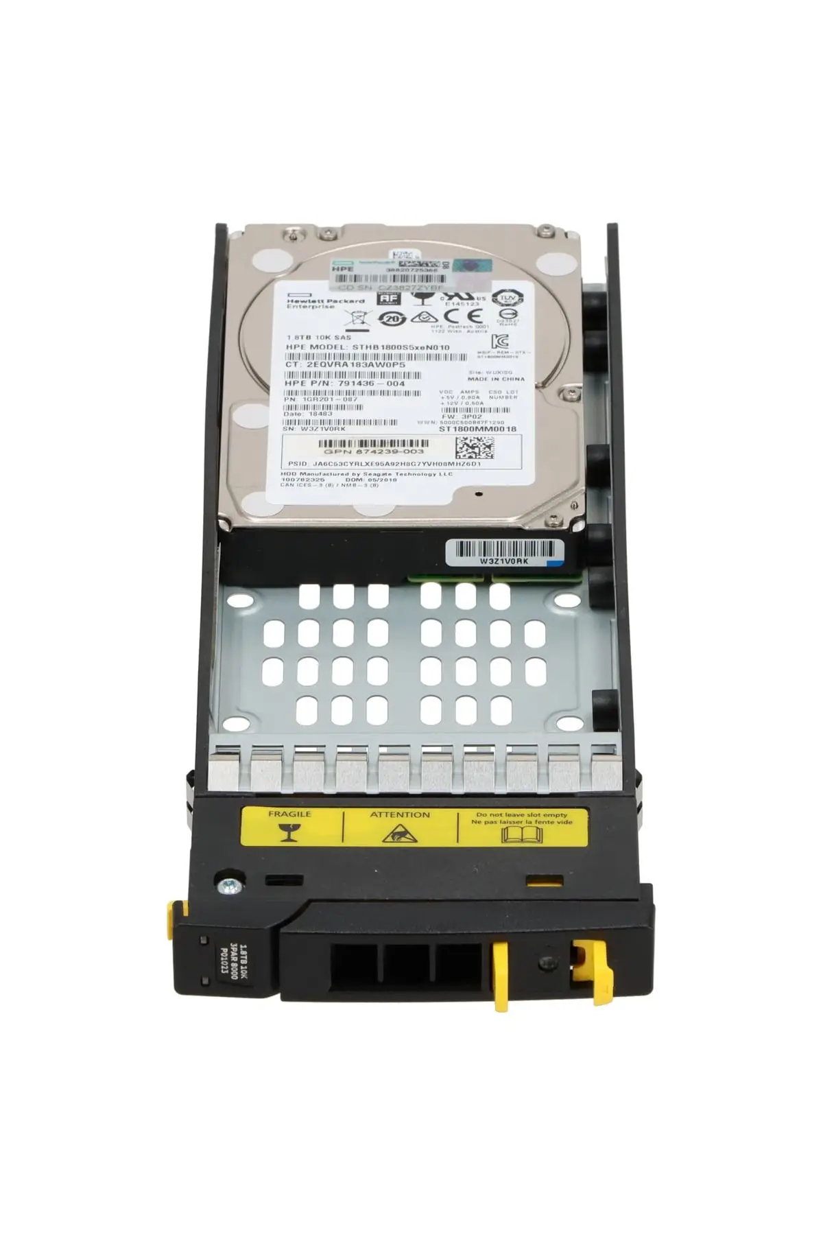HPE SAS Sabit Sürücü 1,8 TB 10k SAS 12G SFF 3PAR P01023-001 K2P94B STHB1800S5xeN010