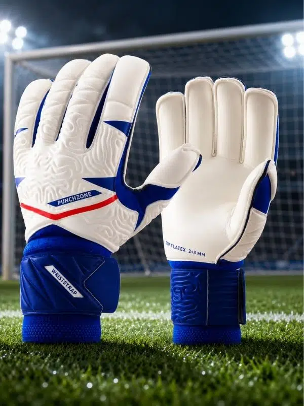 Kipsta F500 Viralto Shielder 8 ( L ) Beden Kaleci Eldiveni – Beyaz/Mavi Profesyonel Futbol Eldiveni