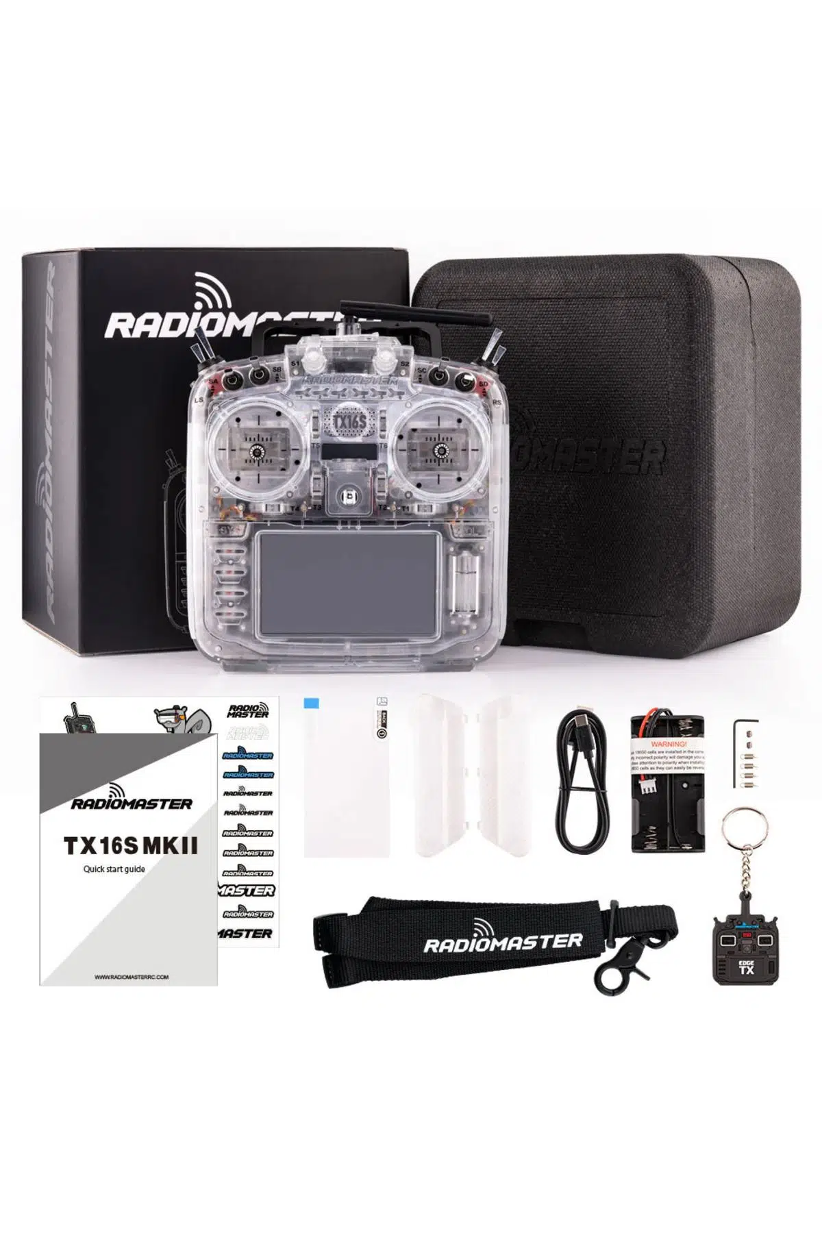 RadioMaster TX16S MKII EdgeTX RC Verici w/ V4.0 Hall Gimbals ELRS 2.4GHz FPV Kumanda