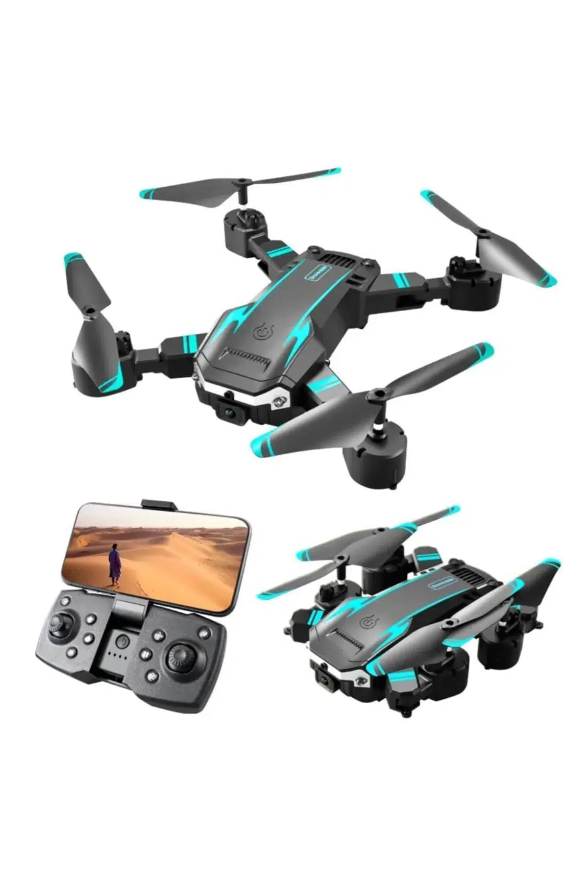 S6 Pro Drone Quadrotor Rc Fırçasız Motor Profesyonel Hd Kamera Hava Fotoğrafçılığına Uygun + 2 Pil