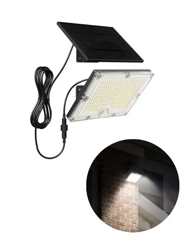 WL-SFL-261 Güneş Enerjili 261 LED Hareket Sensörlü 5m Kablolu Solar Duvar Lambası